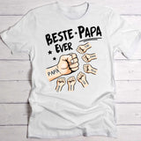 Beste Papa Ever - Gepersonaliseerd T-Shirt voor Papa