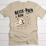 Beste Papa Ever - Gepersonaliseerd T-Shirt voor Papa