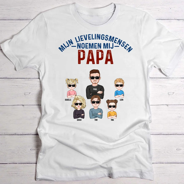 Mijn lievelingsmensen noemen mij Papa - Ouders-T-Shirt