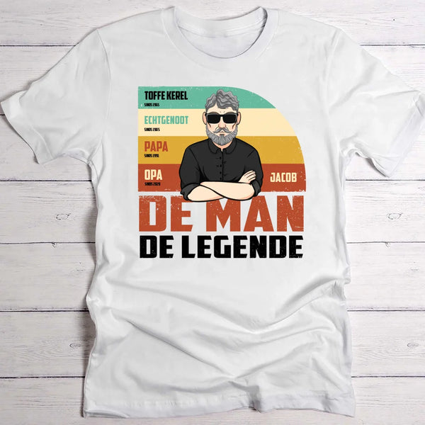 De man, de legende - Ouders-T-Shirt