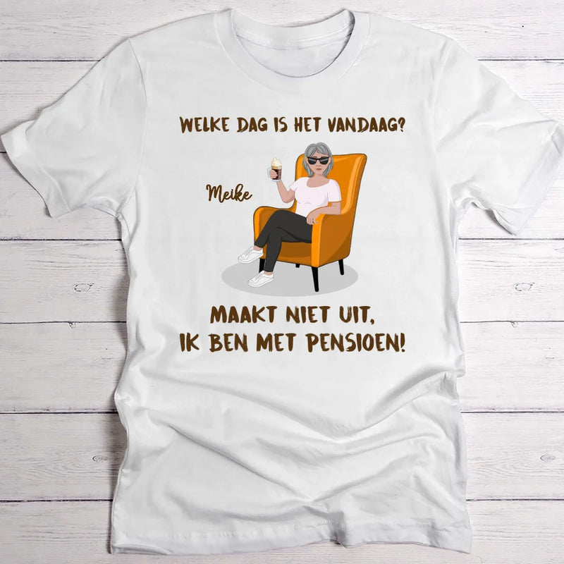 Pensioneringsvreugde - Gepersonaliseerd T-shirt voor gepensioneerden