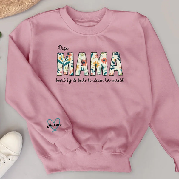 Beste mama - Gepersonaliseerde bloementrui voor mama of oma