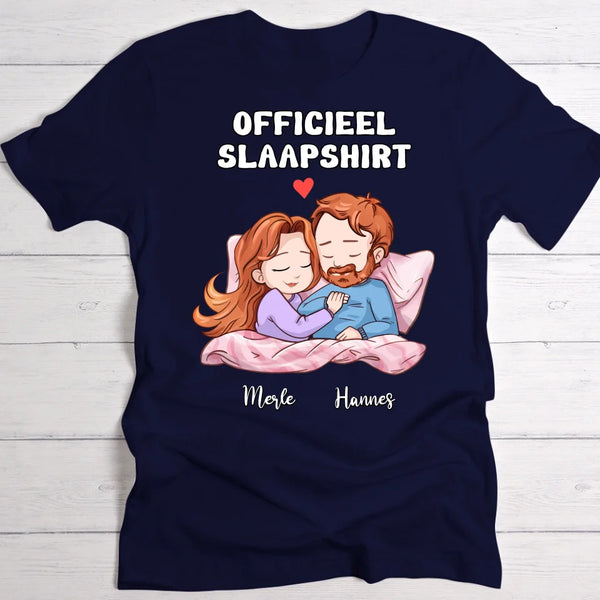 Officieel slaapshirt - Gepersonaliseerd t-shirt voor koppels