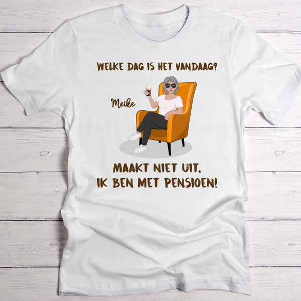 Pensioneringsvreugde - Gepersonaliseerd T-shirt voor gepensioneerden