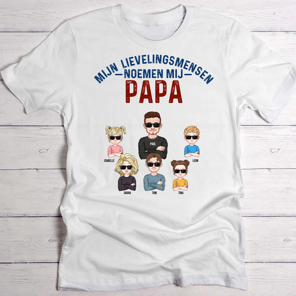 Mijn lievelingsmensen noemen mij Papa - Ouders-T-Shirt