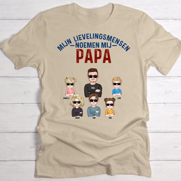 Mijn lievelingsmensen noemen mij Papa - Ouders-T-Shirt