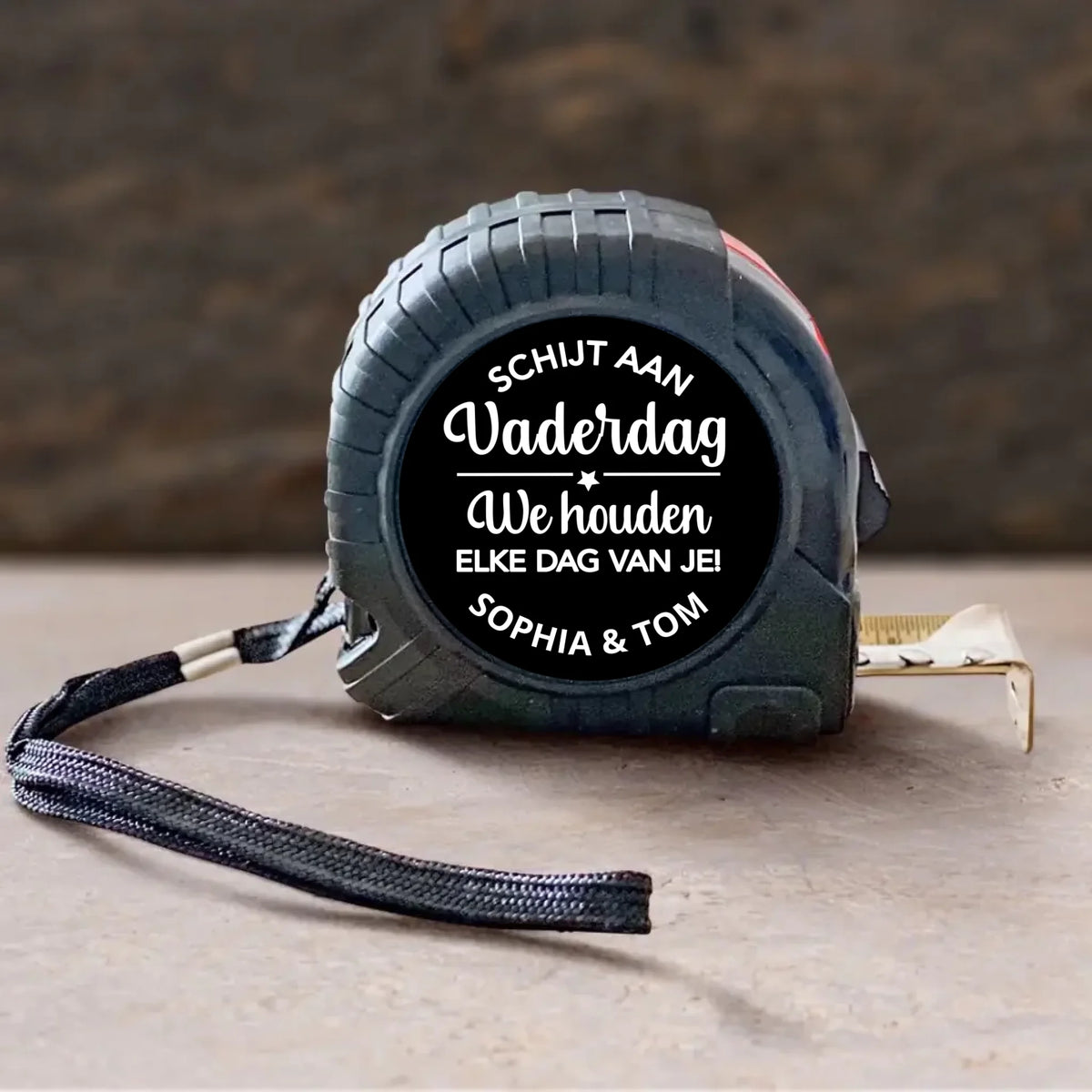 Gepersonaliseerd meetlint voor Papa met naam, 5 meter, Vaderdag cadeau