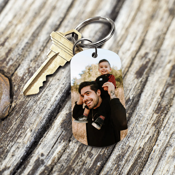 Geluk is...- Gepersonaliseerde sleutelhanger voor mama met foto