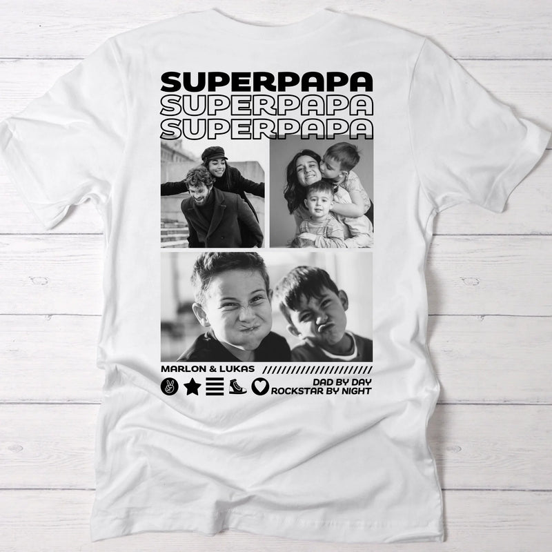 Cadeau personnalisé - T-Shirt avec Phots pour Maman et Papa