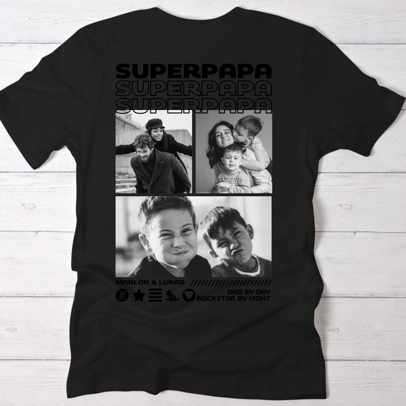 Cadeau personnalisé - T-Shirt avec Phots pour Maman et Papa