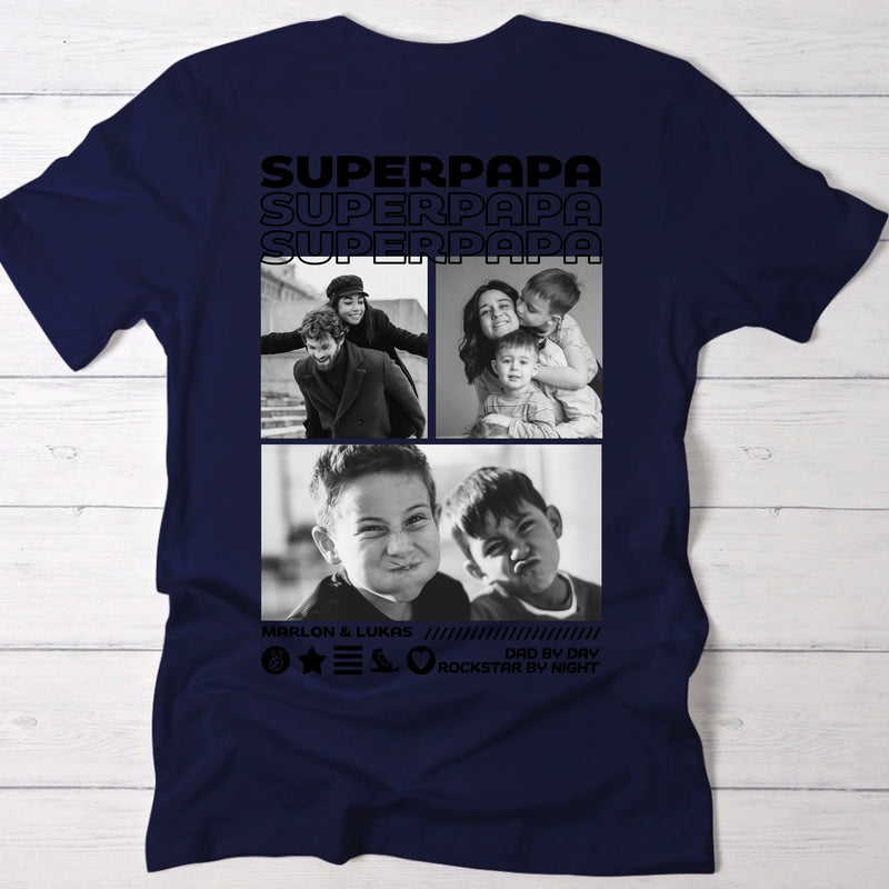 Cadeau personnalisé - T-Shirt avec Phots pour Maman et Papa