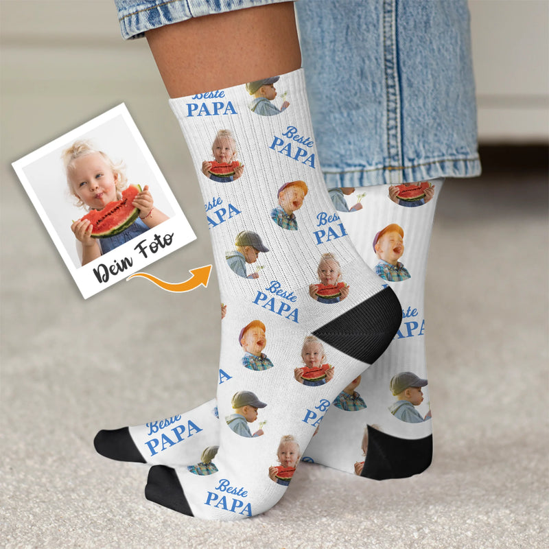 Beste Papa - Gepersonaliseerde sokken voor ouders en grootouders