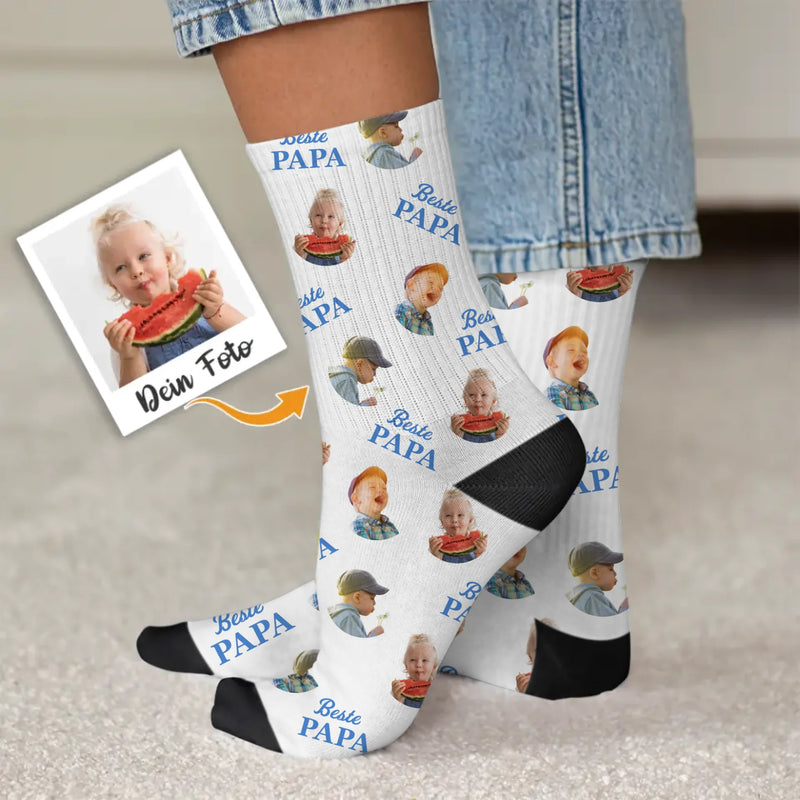 Beste Papa - Gepersonaliseerde sokken voor ouders en grootouders