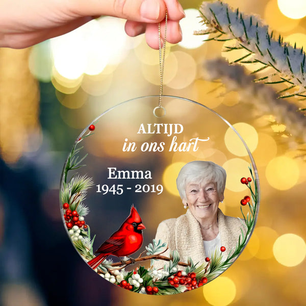 Altijd in ons hart - Decoratie van acryl voor gezinnen