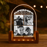 Personlisiertes Geschenk - LED Aufsteller Portrait mit Holzsockel mit eigenen Namen personalisieren