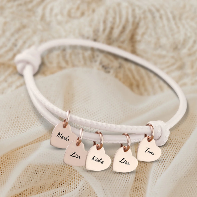 Vrienden - Gepersonaliseerde Leren armband