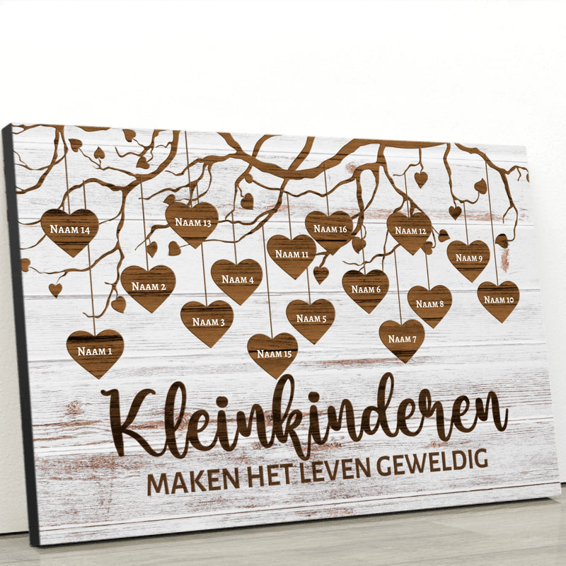 Kleinkinderen - Grootouders canvas