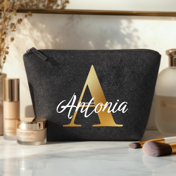 Initiaal - Gepersonaliseerde Vilten make-uptasje