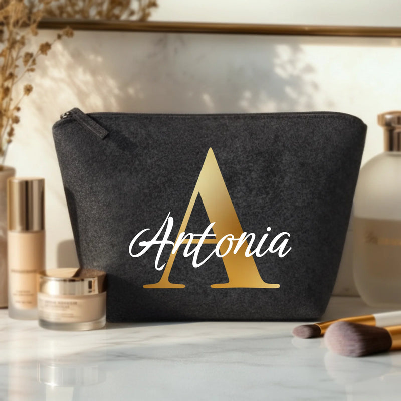 Initiaal - Gepersonaliseerde Vilten make-uptasje