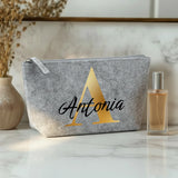 Initiaal - Gepersonaliseerde Vilten make-uptasje