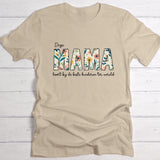 Beste mama - Gepersonaliseerde bloemen T-shirt voor mama en oma