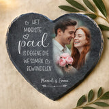 Leisteen hart met persoonlijke opdruk – uv-bestendig en weerbestendig herinneringscadeau van Love & Faith Leisteen hart met persoonlijke gravure – uv-bestendige en weerbestendige gedenkgeschenk van Love & Faith