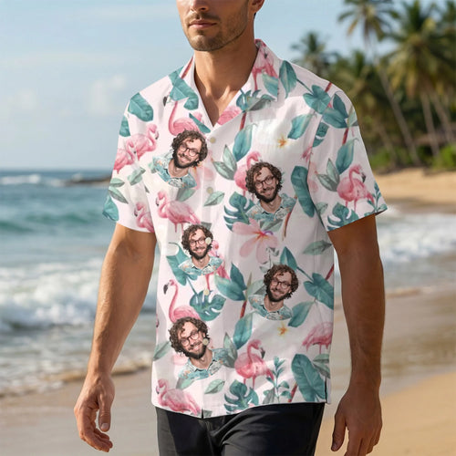 Gepersonaliseerd Hawaï shirt Summer Vibes met levendige achtergrond en custom namen – Motiv 2