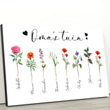 Oma's tuin - Grootouders-Canvas
