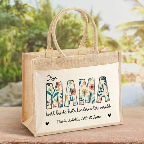 Gepersonaliseerde tas mama en oma met sterke handgrepen en duurzaam materiaal – Motiv 2