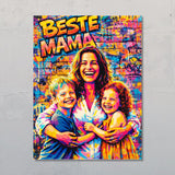 Streetart voor mama – Gepersonaliseerde poster met streetart-effect voor Moederdag