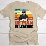 De man, de legende - Ouders-T-Shirt