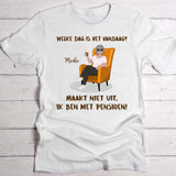 Pensioneringsvreugde - Gepersonaliseerd T-shirt voor gepensioneerden