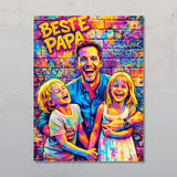 Streetart voor papa – Gepersonaliseerde poster met streetart-effect voor Vaderdag