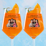 Beste Mama – Bedrukt wijnglas met foto voor mama voor Moederdag