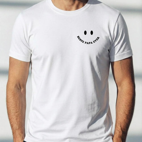 Gepersonaliseerd papa T-shirt Cool Dads Club met rugprint, 100% katoen – Motiv 2