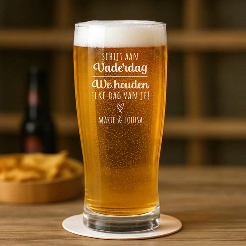 Personalisiertes Geschenk - Pilsglas 400ml - mit persönlichem Aufdruck