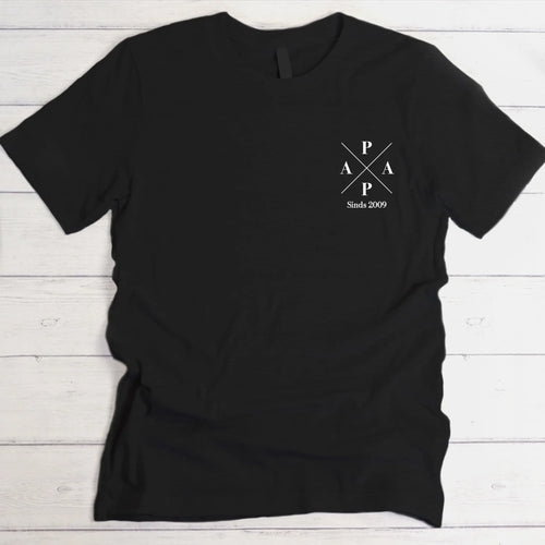 Gepersonaliseerd Papa T-shirt met kindernamen in comfort katoen – Motiv 2