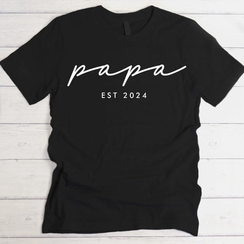 Beste Papa gepersonaliseerd T-shirt met namen voor ouders en grootouders in 100% katoen – Motiv 2