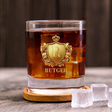 Mijn whisky – Gepersonaliseerd whiskyglas met embleem en initiaal