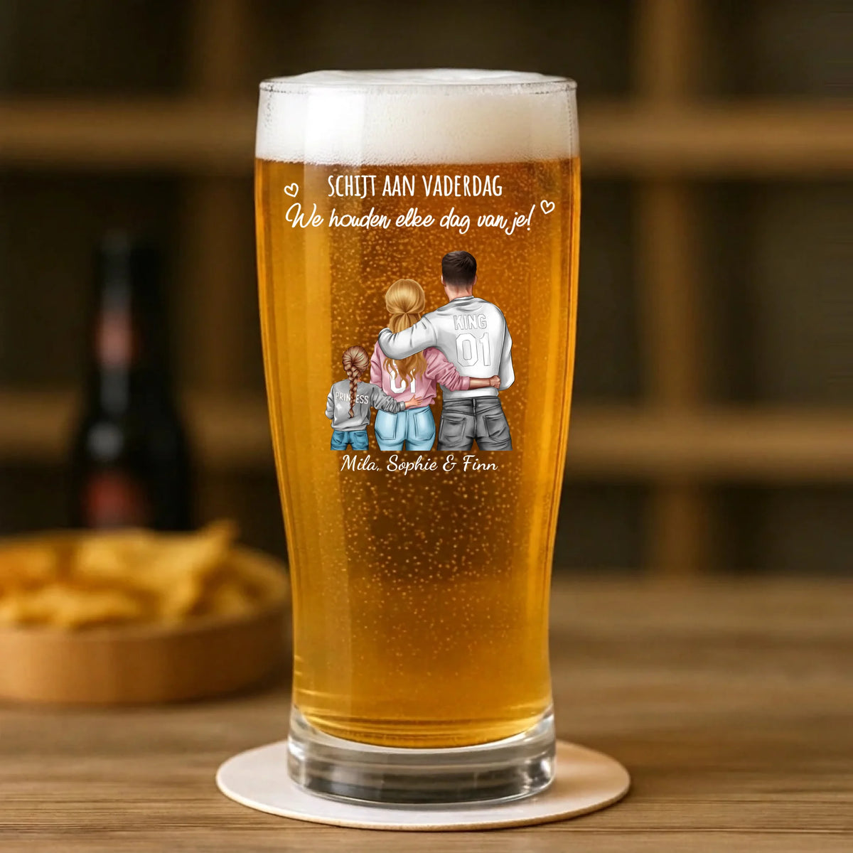 Personalisiertes Geschenk - Pilsglas 400ml - mit persönlichem Aufdruck