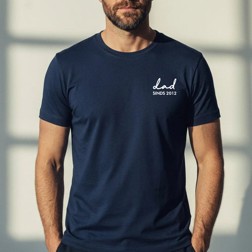 Personaliseerbaar T-shirt voor papa met aangepaste namen en ontwerp, gemaakt van 100% katoen – Motiv 2