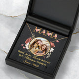 Ouders-ketting voor mama in S925 sterling zilver met zirkonia kristal, verstelbaar met karabijnsluiting en elegant – Motiv 6