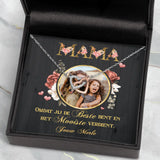 Ouders-ketting voor mama in S925 sterling zilver met zirkonia kristal, verstelbaar met karabijnsluiting en – Motiv 10