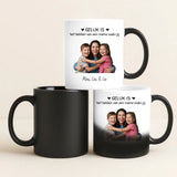 Magische mok met thermokleurverandering en gepersonaliseerde naam – origineel cadeau van Love & Faith