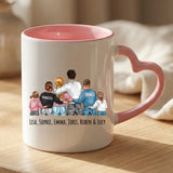 Gepersonaliseerde tweekleurige mok met all-over print voor mama en oma, vaatwasmachinebestendig – Motiv 22