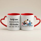 Gepersonaliseerde tweekleurige mok met all-over print voor mama en oma, vaatwasmachinebestendig – Motiv 24