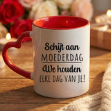 Gepersonaliseerde tweekleurige mok met all-over print voor mama en oma, vaatwasmachinebestendig – Motiv 25