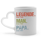 Gepersonaliseerde keramische mok Papa en Opa met custom namen en design, ideaal cadeau – Motiv 5