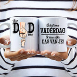 Beste Papa ter wereld mok – persoonlijke keramische tasse met eigen opdruk en haarscherpe print
