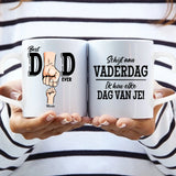 Beste Papa ter wereld mok – persoonlijke keramische tasse met eigen opdruk en haarscherpe print – Motiv 4